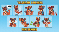 YCH Telegram Stickers - Persephone