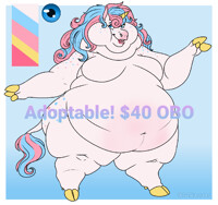 Cotton candy unicorn! - SOLD