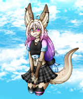 Shy kangaroo