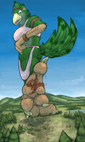 Titanic Titania Takes a Misstep (Commission)