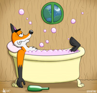 A Lazy, Jaded Bath Night With Dmitri