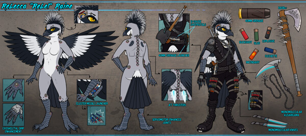 Ravane Reference sheet by TheAgentMyers -- Fur Affinity [dot] net