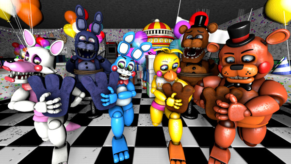 FNAF 2 Playable Animatronics Playing As Toy Bonnie (No Commentary) -  Squishy Main 