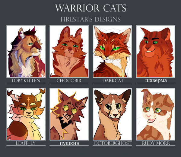 Just another warrior cat design blog — Firestar