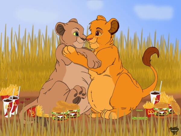 Cub Simba and Nala Adult Undies! by JayKayBaby -- Fur Affinity