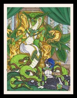 Queen Cobra and her kitty (reupload)