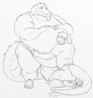 Proud of his handywork