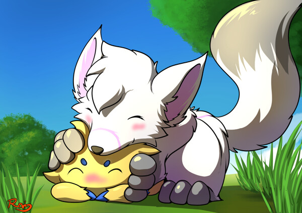 Rai-kun Smol Snuggles by Rai-kun by PineberryFox -- Fur Affinity