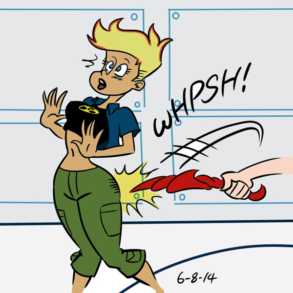 lhk (artist) Dextra walking Charlie rule 63 Dexter's Lab by