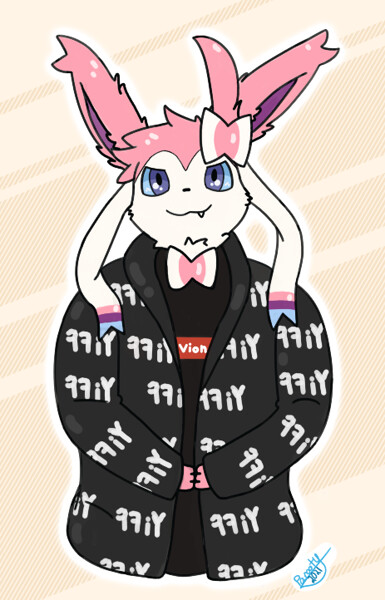 Sylveon Drip 👉😎👉 by ParootyBoodyz -- Fur Affinity [dot] net