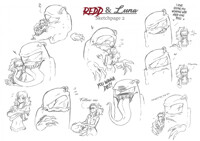 Redd & Luna: Among Us Sketchpage 2