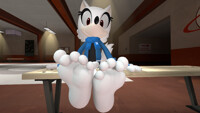 Rookie or Gadget, he still has cute feet by SonicFanLOLOP on