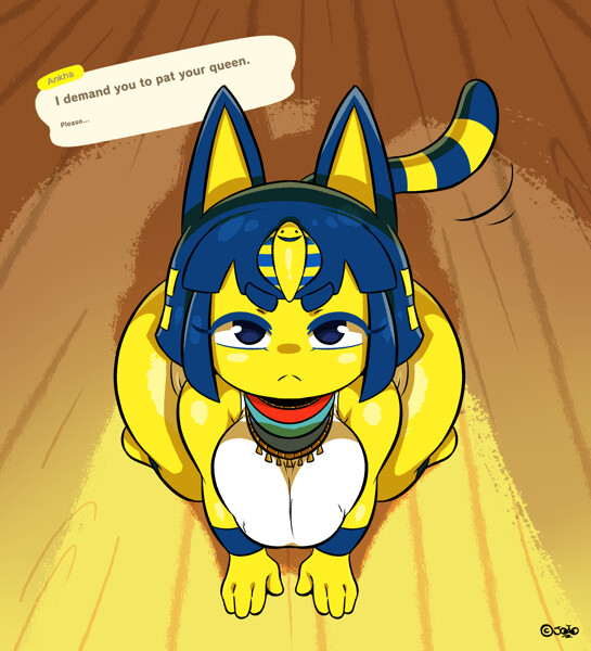 Ankha Wants Pats by joaoppereira -- Fur Affinity [dot] net