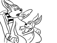 Spunky the Joey and Mom, 24 January 2021