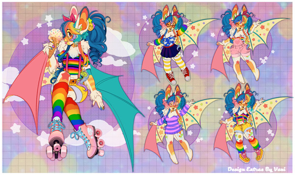 Protogen Adopt: Fae - Set Price (Closed) by CryptidCatCreations on