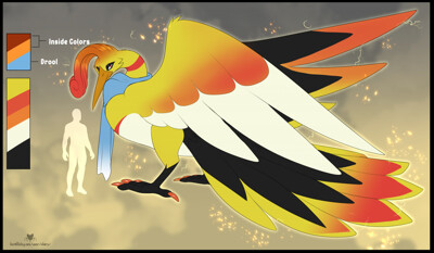 250 - The Rainbow Pokemon - Ho-oh (Shiny) — Weasyl