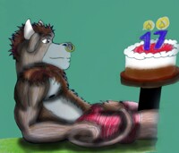 Koro-kun's cake (Artwork by Jake_Lioner83)