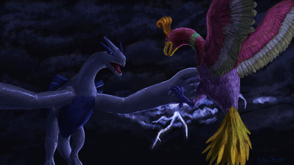 Lugia vs Ho-oh PZ Art - Illustrations ART street