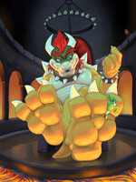 Bowser Feet Pet (Gold). 