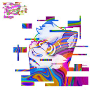 Cat Psychedelic Glitch