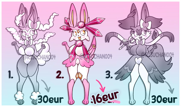 🎵 CLOSED - Sylveon x Meloetta ADOPT by risuchan004 -- Fur Affinity [dot]  net