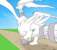 step on a Caterpie (Reshiram stomp)