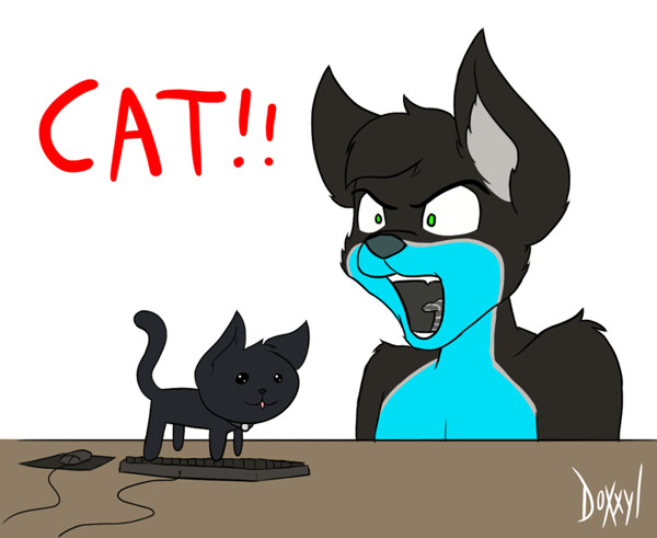 Angry Cat Gif by Honeydoe12 -- Fur Affinity [dot] net