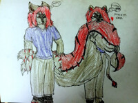 (FANART) TsuTsun lion and jackal.