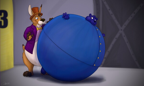 Meatpie Blueberry Inflation Butt Angle by meatpie6473 -- Fur