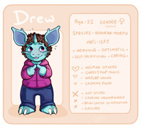 Mini Refsheet - Drew the Nidoran