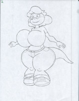 random lizard girl transformation sketch 2