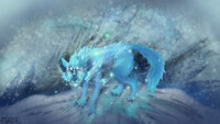 Game fanart «Wolf Tales», Glacier wolf