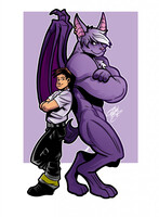 Boe human and fursona