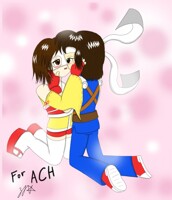 Sam & ALK kissing each other 