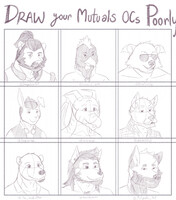 Draw your mutuals OCs poorly - challenge