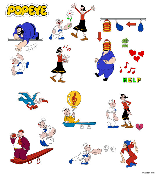 popeye atari 7800