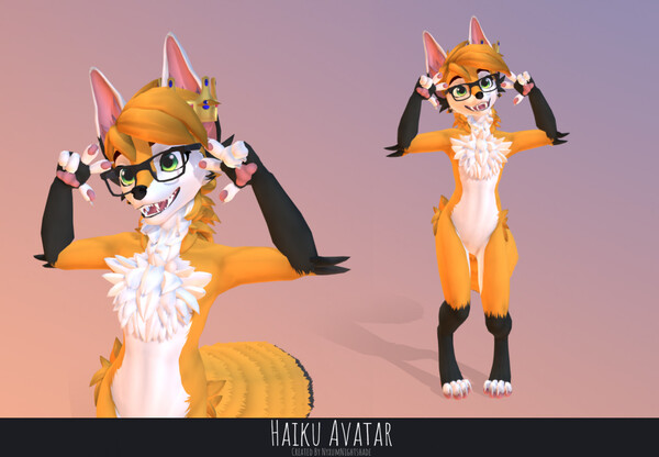 ArtStation - FOXIE GIRL VRCHAT AVATAR