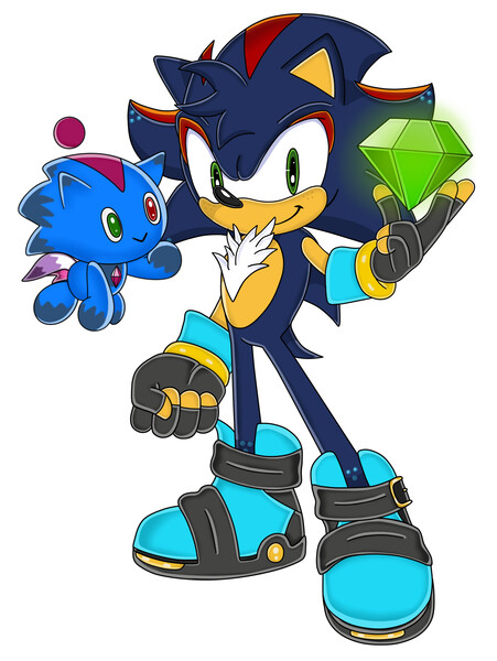 Fusión Sonic y Shadow  Sonic and shadow, Sonic fan art, Sonic art