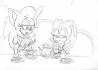 Sapphire and Cream’s tea party