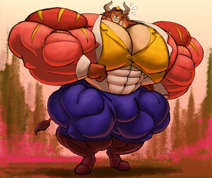 GIF] Cyros muscle growth by Aftertouchs by BrawnAnimations -- Fur Affinity  [dot] net