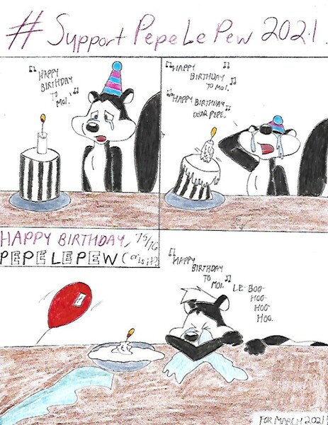 SupportPepeLePew2021 #2 by shrekrulez -- Fur Affinity [dot] net