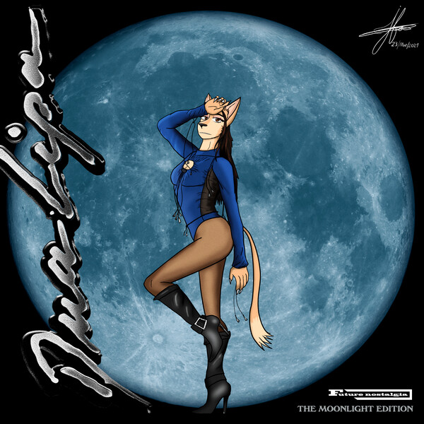 Dua Lipa Future Nostalgia Moonlight edition (furry fanart... by