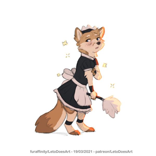Maid Leto by LetoDoesArt.