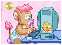 My First PC [Telegram Sticker]  by marinaneira