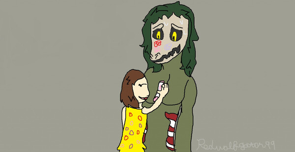 SCP-682 and SCP-053 Fanart