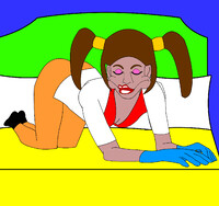 Pouty Chewing and Blowing (Human)