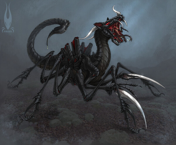 Arachnid dragon by Firael -- Fur Affinity [dot] net