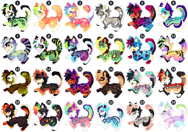 CLOSE: Cute friends! : Set price! ( Price reduced) by Whiart on DeviantArt