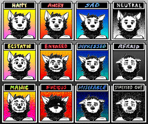 Mr.Trash Omori Emotion Chart Still image by Evolutionary -- Fur Affinity  [dot] net