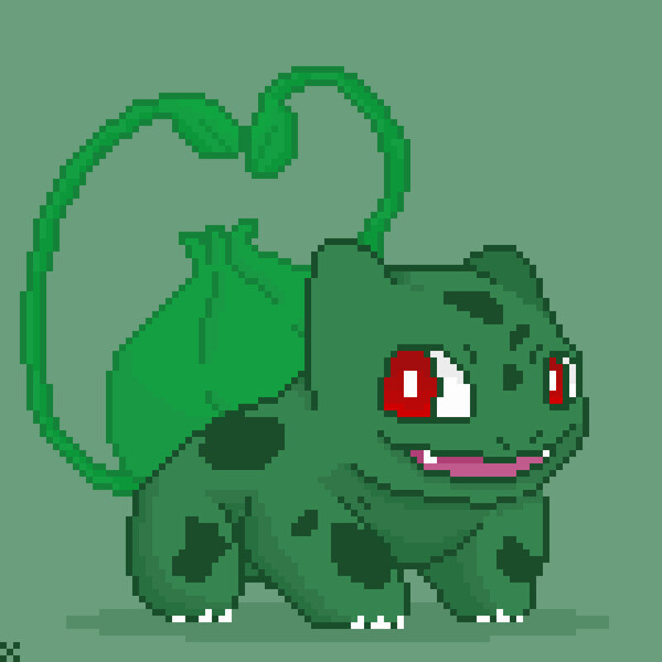 Shiny Bulbasaur by GamingGirl - Pixilart